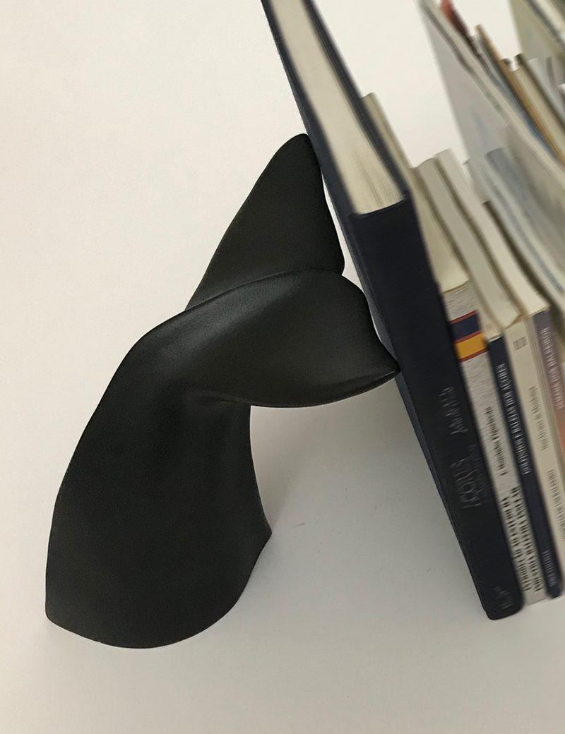 Escultura suporte livros Cachalote (Preto)